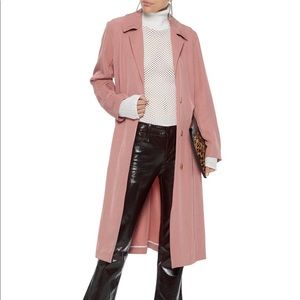 sandro robertine coat in antique rose
